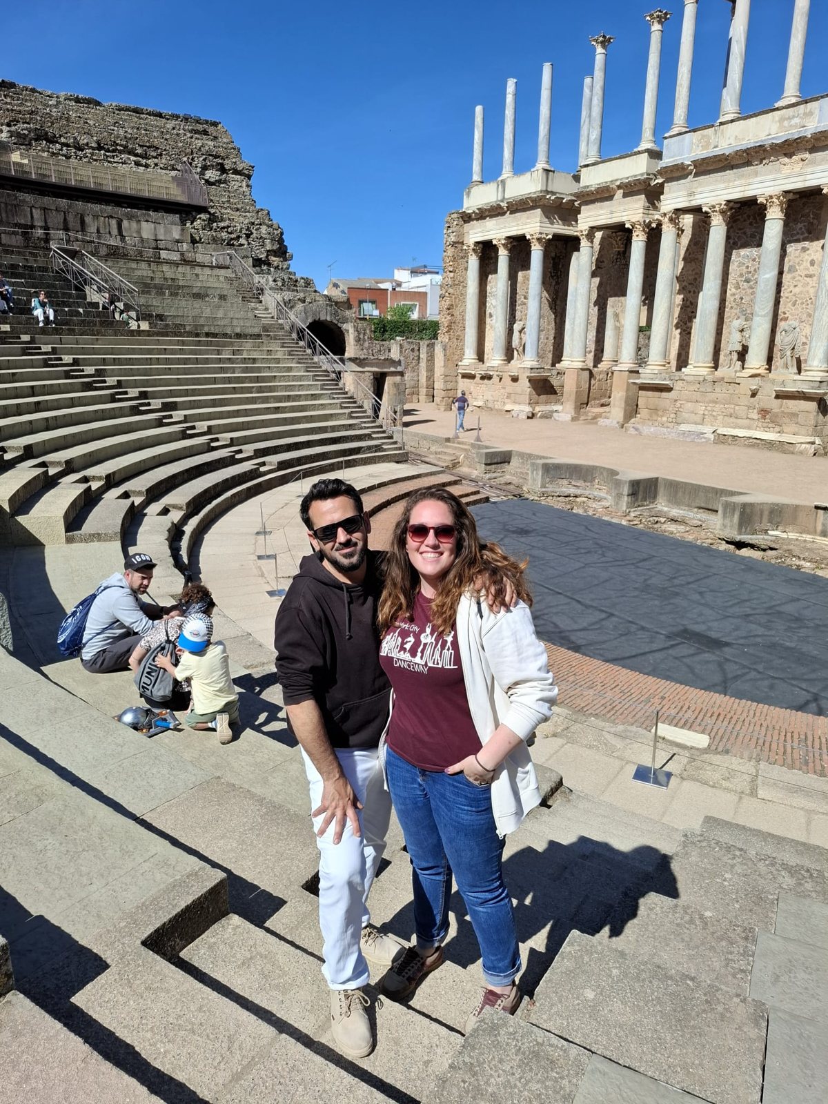 María y Jose en el teatro romano